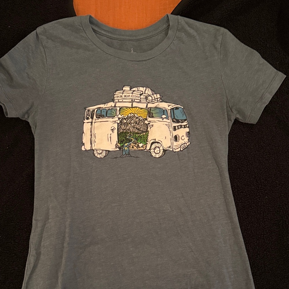 Gray Graphic Girls T-Shirt